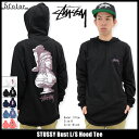 ステューシー STUSSY カットソー 長袖 メンズ Bust(stussy Hood Tee ティーシャツ T-SHIRTS トップス ロング ロンティー ロンt プルオーバー パーカー フード付きTシャツ メンズ・男性用 1983942 ストゥーシー スチューシー) ice filed icefield