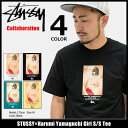 ステューシー STUSSY Tシャツ 半袖 メンズ Harumi Yamaguchi Girl コラボ(stussy×Harumi Yamaguchi tee ティーシャツ T-SHIRTS カットソー トップス 山口はるみ Wネーム メンズ・男性用 1904096 ストゥーシー スチューシー)