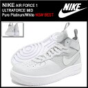 ナイキ NIKE スニーカー メンズ 男性用 エア フォース 1 ウルトラフォース ミッド Pure Platinum/White 限定(nike AIR FORCE 1 ULTRAFORCE MID NSW BEST エアフォース1 ホワイト 白 SNEAKER MENS・靴 シューズ SHOES 864014-002) ice filed icefield