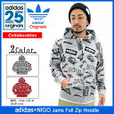 y30%OFFzAfB_X IWiX~NIGO adidas Originals by NIGO p[J[ WbvAbv Y WX R{ IWiX(adidas~NIGO Jams Full Zip Hoodie jS[ Wl[ Originals t[h tWbv Zip up Hoody Parker gbvX AB1551 AB1552)