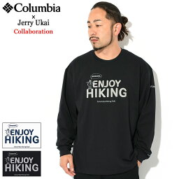 <strong>コロンビア</strong> Columbia ロンT Tシャツ 長袖 メンズ ジェリー ウカイ エンジョイ マウンテン ライフ コラボ ( columbia×Jerry Ukai Enjoy Mountain Life L/S Tee ティーシャツ T-SHIRTS ロング ロンティー 長袖Tシャツ トップス アウトドア PM1916 )