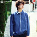 20周年セール!エイチティエムエル ゼロスリー HTML ZERO3 ジャケット メンズ スプリンター デニム シャツ ( html zero3 Sprinter Denim Shirt JKT ビッグシルエット オーバーサイズ シャツジャケット JACKET アウター エイチティーエムエル HTML-JKT216 )