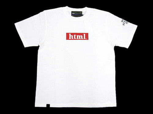 html(エイチ・ティー・エム・エル) Boxxx Logo S/S Tee【RCPmara1207】