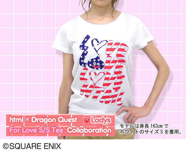 html(エイチ・ティー・エム・エル)×Dragon Quest For Love S/S Tee レディース Collaboration【RCPmara1207】