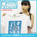 エイチ・ティー・エム・エル html×9nine 川島海荷 Sea Lotus Tシャツ 半袖 コラボ(HTML×9nine 川島海荷 Sea Lotus S/S Tee Collaboration) ice filed icefieldhtml×9nine 川島海荷 Sea Lotus S/S Tee Collaboration