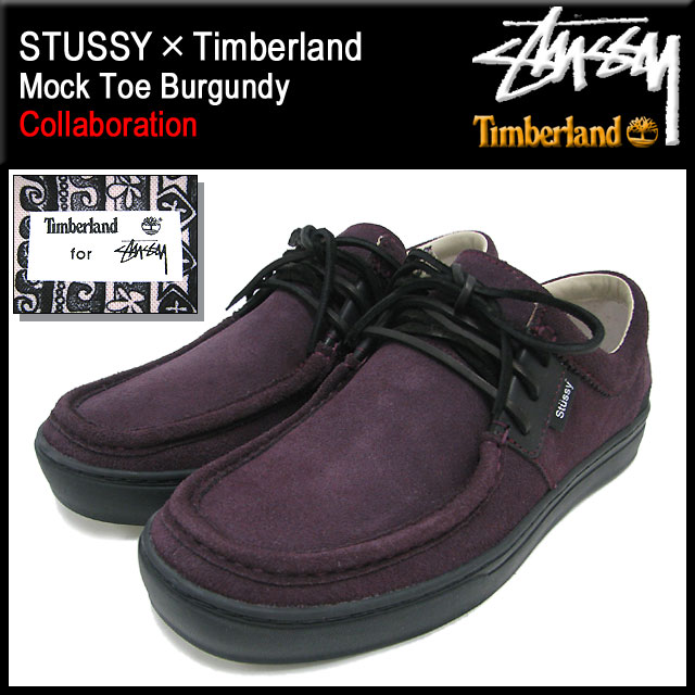 ステューシー STUSSY×Timberland モック トゥ バーガンディー コラボ メンズ(STUSSY×Timberland ティンバーランド Mock Toe Burgundy Wネーム 6016A 138282 Stussy stussy ストゥーシー スチューシー) ice filed icefieldSTUSSY×Timberland Mock Toe Burgundy コラボ