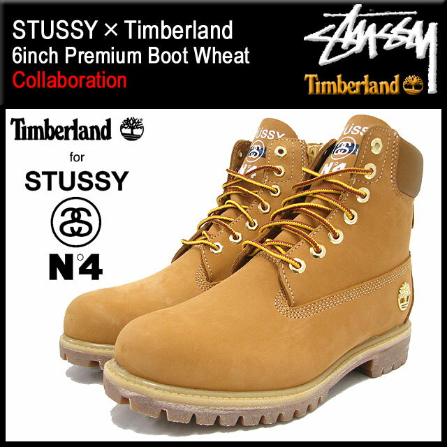 ステューシー STUSSY×Timberland 6インチ プレミアム ブーツ ウィート コラボ メンズ(STUSSY×Timberland ティンバーランド 6inch Premium Boot Wheat Wネーム 138283 Stussy stussy ストゥーシー スチューシー) ice filed icefieldSTUSSY×Timberland 6inch Premium Boot Wheat コラボ