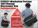 ステューシー STUSSY×Manhattan Portage 1607 Vintage メッセンジャーバッグ コラボ(stussy bag メッセンジャーバッグ Wネーム メンズ男性用 034594)STUSSY×Manhattan Portage 1607 Vintage Messenger Bag