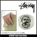 ステューシー STUSSY Surf Icon リング(stussy ring 指輪 メンズ 男性用 0380160)STUSSY Surf Icon Ring