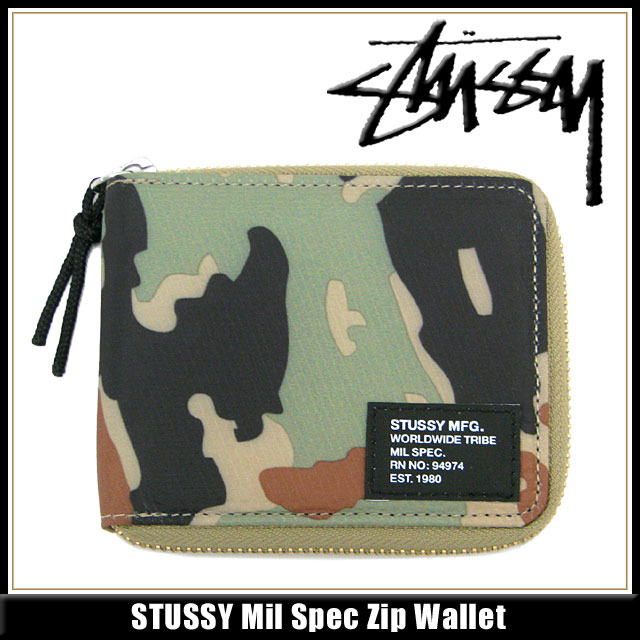 ステューシー STUSSY Mil Spec Zip ウォレット(stussy wallet 財布 メンズ 男性用 036304)