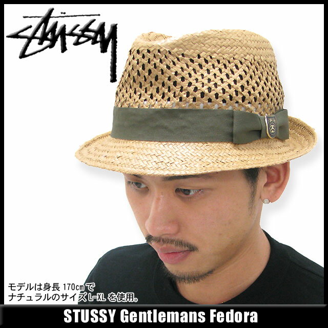 ステューシー STUSSY Gentlemans ハット(stussy hat ストローハット メンズ 男性用 0320001)