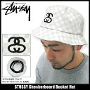 ステューシー STUSSY Checkerboard Bucket ハット(stussy hat Stussy HAT ハット メンズ・男性用 帽子 bousi 132505 Stussy stussy ストゥーシー スチューシー) ice filed icefield