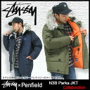 ステューシー STUSSY×Penfield N3B Parka ジャケット コラボ(stussy jkt ジャケット ペンフィールド Wネーム メンズ 男性用 015949)STUSSY×Penfield N3B Parka JKT コラボ