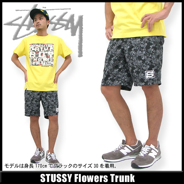 ステューシー STUSSY Flowers トランク(stussy trunk ショートパンツ ハーフパンツ メンズ 男性用 013229)【RCPmara1207】