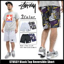 ステューシー STUSSY Black Top Reversible ショーツ(stussy short pant ショートパンツ ハーフパンツ ショーツ ボトムス メンズ・男性用 112153 Stussy stussy ストゥーシー スチューシー)