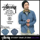 【送料無料】ステューシー STUSSY Shell シャツ 長袖 デラックス(stussy shirt deluxe シャツ メンズ 男性用 4011031) ice filed icefield