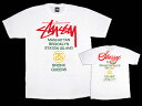 ステューシー STUSSY 11S New York World Tour Tシャツ 半袖 NY限定 300枚限定(stussy tee ティーシャツ メンズ男性用 ワールドツアー)STUSSY 11S New York World Tour S/S Tee