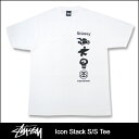 ステューシー STUSSY Icon Stack Tシャツ 半袖(stussy tee ティーシャツ メンズ 男性用 1902689)STUSSY Icon Stack S/S Tee