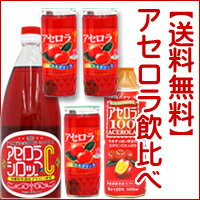 【送料無料】【お試しセット】 沖縄アセロラの飲み比べ5本セット・アセロラシロップC1000ml・果実入りアセロラドリンク195g・沖縄バヤリース アセロラ100アセローラドリンク アセロラ 沖縄 ビタミンC【2sp_120810_green】