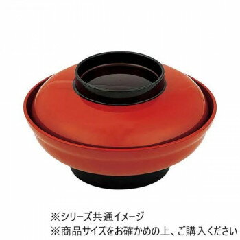 福井クラフト　5.5寸大輪浅型丼 朱ツバ黒 21080220【同梱・代引き不可】