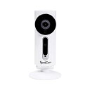 ネットワークカメラ スポットカム PLANEX プラネックス SpotCam-Sense クラウド対応録画 暗視撮影 動体検知 ホワイト