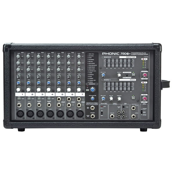 【送料無料】高品質な基準をクリアー PHONIC(フォニック) Powered Mixer(パワードミキサー) POWERPOD 780 Plus