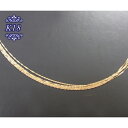 ゴージャスさを引き出す5連仕様18金 5連 0.147スクリュー 42cm 2.8g 【代引不可】