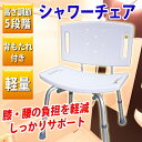 シャワーチェア お風呂椅子 SunRuck SR-SBC002 調高可能 介護用 シャワーイス 背付き 