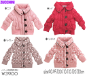 【2018秋冬SALE★セール】【ズッキーニ】中綿ハイネックジャケット【女の子アウター/あたたかアウター】【秋冬防寒アウター】【90/95/100/110/120/130cm】