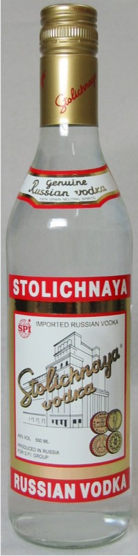 ストリチナヤ ウォッカ40°500mlウオッカの本場ロシアを代表するプレミアムウオッカです。