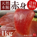 【送料無料】天然本マグロ赤身ずっしり1kg！うれしい可食部100％！もっちり赤身をご堪能下さい。解凍レシピ付【まぐろ　鮪】【お中元、敬老の日】【2sp_120810_green】[[赤身500g-2p]