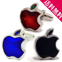 カフスカフスボタンアップルモチーフロゴカフスiPhone6に合うカフスボタン