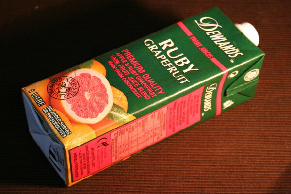 果汁100％　DEWLANDS RUBY GRAPEFRUITデューランド　ルビーグレープフルーツジュース　1,000ml