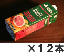 12本まとめ買いで激安！DEWLANDS　RUBY GRAPEFRUITデューランド　ルビーグレープフルーツジュース 1,000ml　12本パック　【送料一律500円】