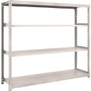 TRUSCO(トラスコ中山):TRUSCO M2型軽中量棚 1760X450XH1500 4段 単体 ネオグレー M2-5644【メーカー直送品】 5066981