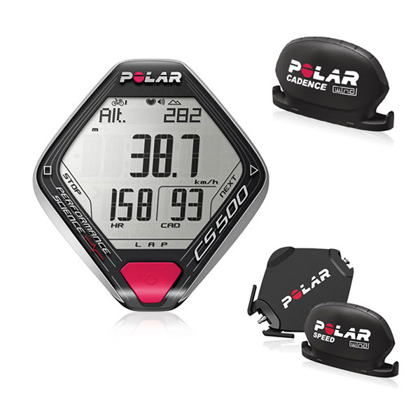 トレーニングアイテムの決定版！POLAR（ポラール）【CS500＋ CAD(ケイデンスセンサー付き）】サイクリストのための心拍時計！
