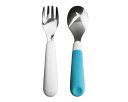 オクソートット OXO Tot フォーク&スプーンセット アクア FDOX6104200 【YDKG-s】【HLS_DU】【RCP】【ベビー】【あす楽対応】