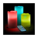 【今日は5%OFFクーポン!】USA直輸入 HIMALAYAN GLOW 3ピース タイマー付き リモコン LED キャンドルセット おうち時間 ステイホーム