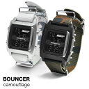 メンズ デジタル 腕時計 バウンサー BOUNCER カモフラージュ T6353G ナイロンベルト NATOタイプ ミリタリーウォッチ ブランド バウンサー あす楽