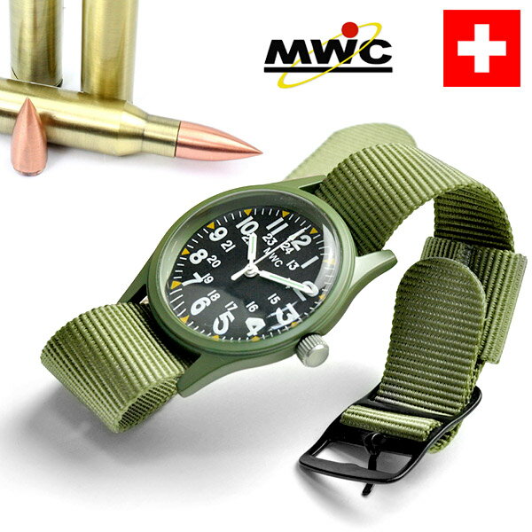 【楽天市場】ドイツ製 ミリタリーウォッチカンパニー MWC メンズ 腕時計 アメリカ軍 時計 ミリタリースタイル NATOベルト ブランド