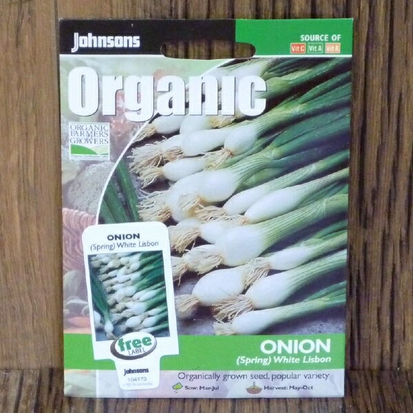スプリング・オニオン・ホワイト・リスボン・オーガニックSpring Onion White Lisbon ORGANIC[ネギ 種子 種 家庭菜園]