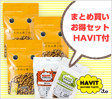 ドットわん豚ごはん500g×3袋セット★HAVITプレゼント付き【正規品】【犬用品・ペット用品・ペットグッズ/犬・イヌ・いぬ/ドッグフード・ごはん・おやつ・ドッグウェア・犬の服iDog】