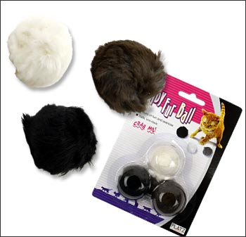 PLATZ/ベビーファーボール3P【犬用品・猫用品・ペット用品・ペットグッズ/犬・イヌ・いぬ/猫・ネコ・ねこ/おもちゃ・玩具】ニャンコの大好きなもの♪ふんわりやわらかな毛玉ボール【i Cat/アイキャット かわいい猫玩具】