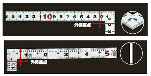 シンワ測定 10044 曲尺平ぴた シルバー 50cm／1尺5寸 併用目盛