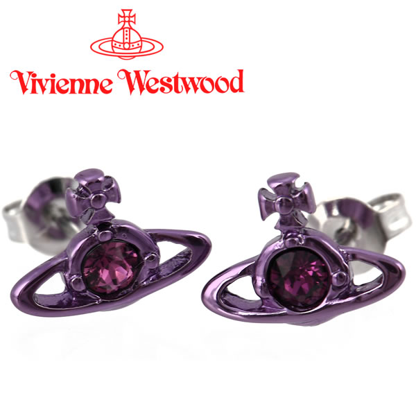 ヴィヴィアンウエストウッド ピアス ヴィヴィアン Vivienne Westwood ナノソリティアピアス パープル    ヴィヴィアンウエストウッド ピアス ヴィヴィアン ピアス Vivienne Westwood 2013年秋冬新作