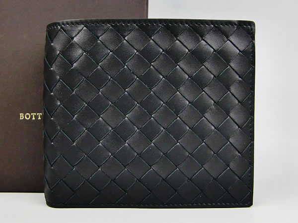 ボッテガ 財布 ボッテガヴェネタ 二つ折り財布 BOTTEGA VENETA ブラック 193642-V4651-1000   【SBZcou1208】