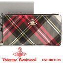 【訳あり■箱つぶれ】 ヴィヴィアンウエストウッド 財布 ヴィヴィアン Vivienne Westwood ラウンドファスナー長財布 レディース メンズ チェック 51050023 EXHIBITION 18SS 【あす楽】【送料無料】