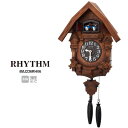 【はと 時計 カッコー 日本製】 カッコーテレスR 4MJ236RH06 はと 鳩 掛け 壁掛 時計 ふいご 日本製 振り子 木枠 RHYTHM リズム 【30%OFF】【お取り寄せ】【記念品】【日本製】【名入れ】【少数】 【02P03Dec16】 【RCP】
