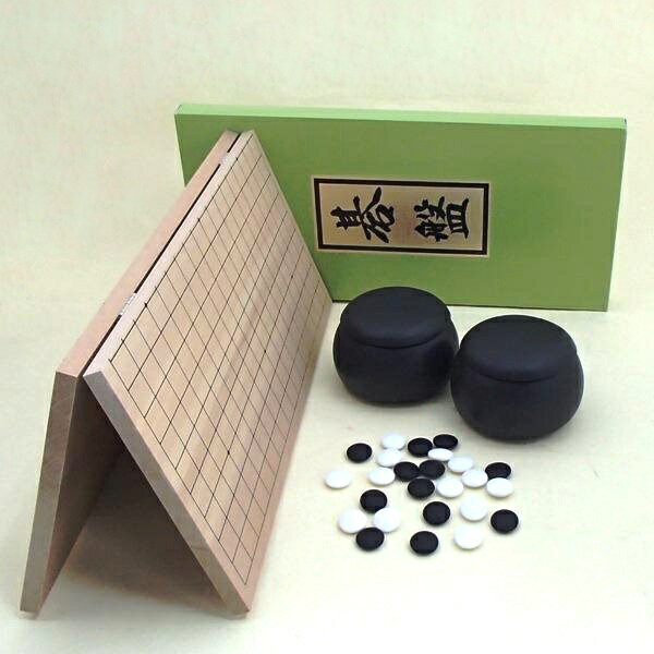 囲碁セット　 新桂5号折碁盤とプラスチック椿セット(セール）...:igolabo:10008671