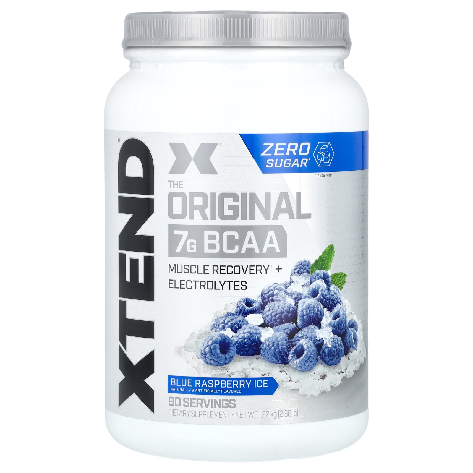 【P15倍★5/9 20___00~5/16 01___59】Xtend BCAA 【 iHerb アイハーブ 公式 】 エクステンド スポーツドリンク オリジナル アミノ酸 分岐鎖アミノ酸 7G 電解質 サプリメント サプリ パウダー 粉末 <strong>ブルーラズベリー</strong>アイス 1.26kg